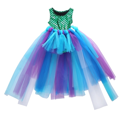 Party Kids Baby Girl Dress Mermaid Tops