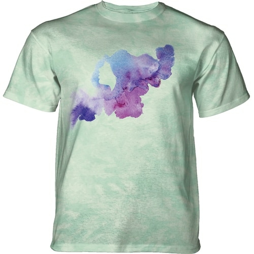 The Mountain 10915902810 Green & Blue Watercolor Profile Adult Classic