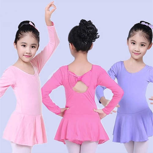 Toddler Girls Bow Leotards Tops Bodysuit Dancewear