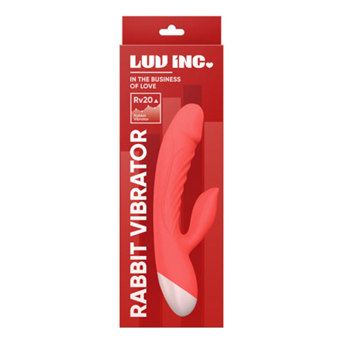 Luv Inc Rv20 Rabbit Vibrator Rechargeable Silicone Dual Stimulator