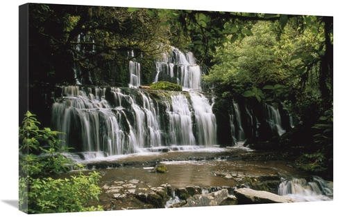 Global Gallery GCS-452469-2030-142 20 x 30 in. Purakaunui Falls & Trop