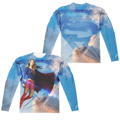 Trevco SGL114FB-ALPP-4 Supergirl & Up in the Sky Front & Back Print Ad