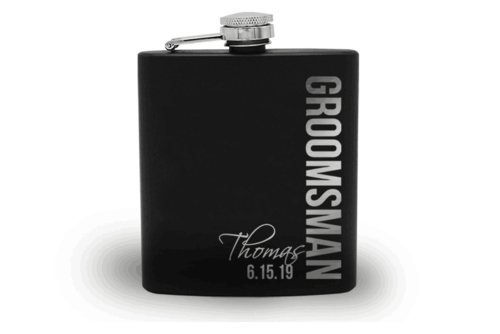 Groomsmen Flask Custom Engraved Flask Hip Flask Gift Idea