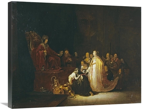 Global Gallery GCS-266185-30-142 30 in. The Queen of Sheba Before King