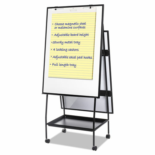 BVC EA49125016 Mastervision Creation Station Easel Silver Easy Clean D