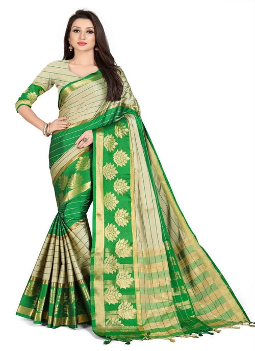 Generic Women's Cotton Silk,Jacquard,Poly Silk