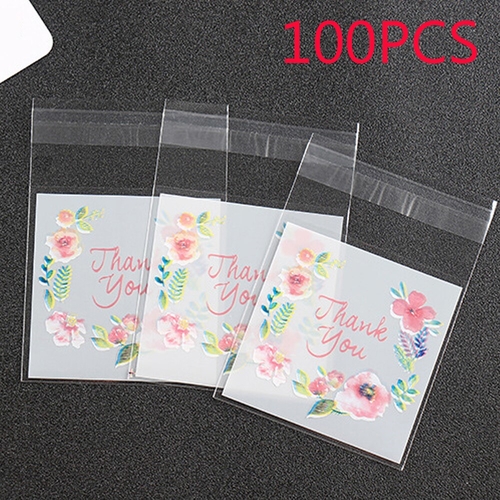 100PCS Thank you Self Adhesive Cookie&Candy Gift