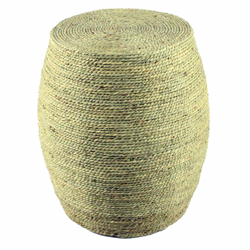 Footrest DKD Home Decor Brown Light brown Hemp Rope Natural Urban 45 x