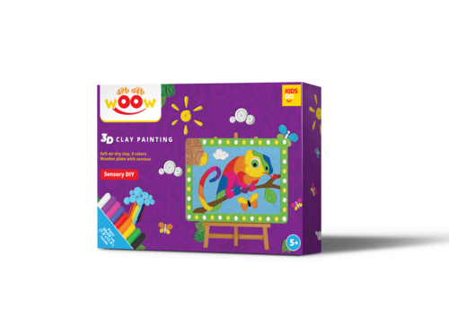 3D Clay Painting. CHAMELEON