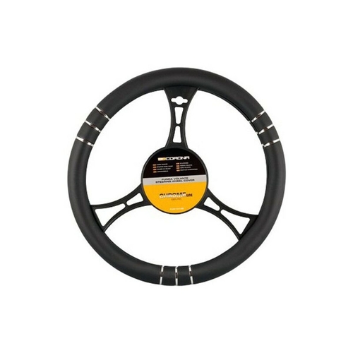 Steering Wheel Cover BC Corona FVO10136 Chromeline Black (Ø 36 - 38