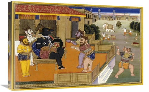 Global Gallery GCS-268159-30-142 30 in. Illustration to the Mahabharat