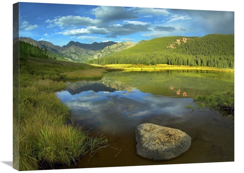 Global Gallery GCS-396009-2432-142 24 x 32 in. Mt Powell & Piney Lake&