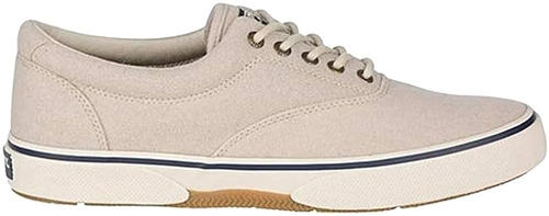 Sperry STS21479-11 Mens Halyard CVO Canvas Sneaker- Oatmeal Wool - Siz
