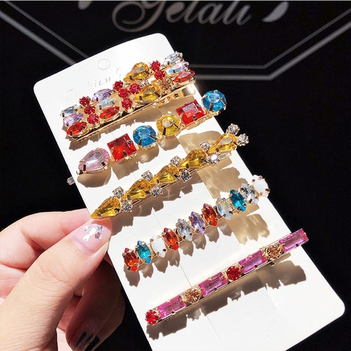 New Luxury Colorful Shining Crystal Geometric