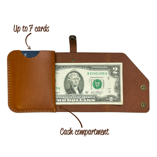 Main Minimalist wallet | Leather card holder | Leather credit card wallet image