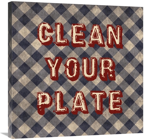 Global Gallery GCS-394023-3030-142 30 x 30 in. Clean Your Plate Art Pr