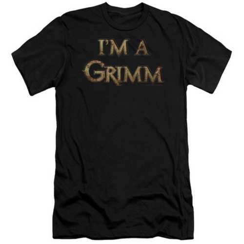 Trevco Grimm-I Am A Grimm Short Sleeve Adult 30-1 Tee, Black - Lar