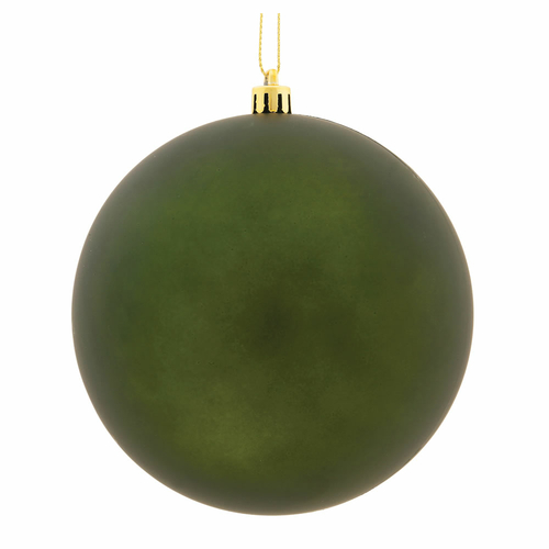 Vickerman N592064DMV 8 in. Moss Green Matte UV Drilled Cap Christmas O