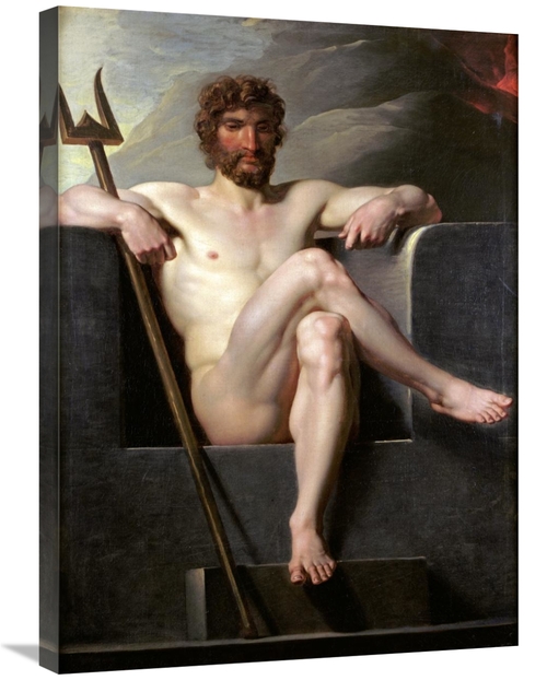 Global Gallery GCS-267998-30-142 30 in. Poseidon Enthroned Art Print -