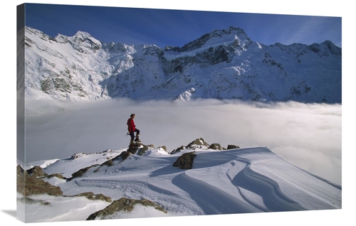 Global Gallery GCS-453456-2436-142 24 x 36 in. Mt Sefton, Climber 