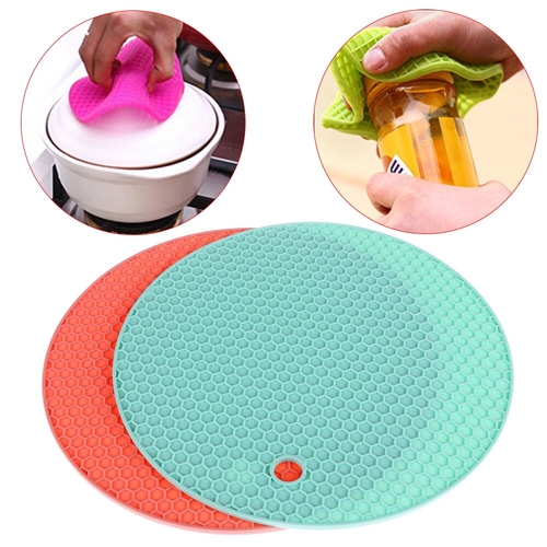 1PC 18cm Round Heat Resistant Silicone Mat Cup