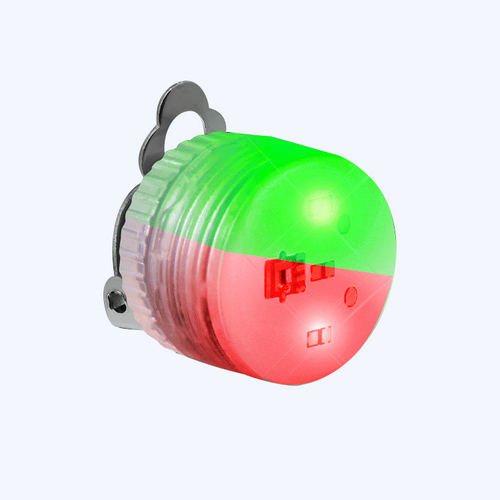 Blinkee 1920000 Flashing Body Light Lapel Pins, Red & Green