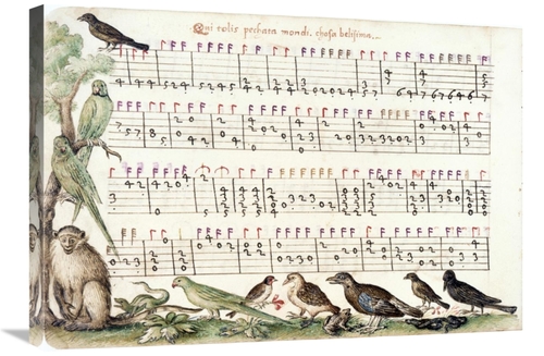 Global Gallery GCS-276962-30-142 30 in. A Page From the Capirola Luteb