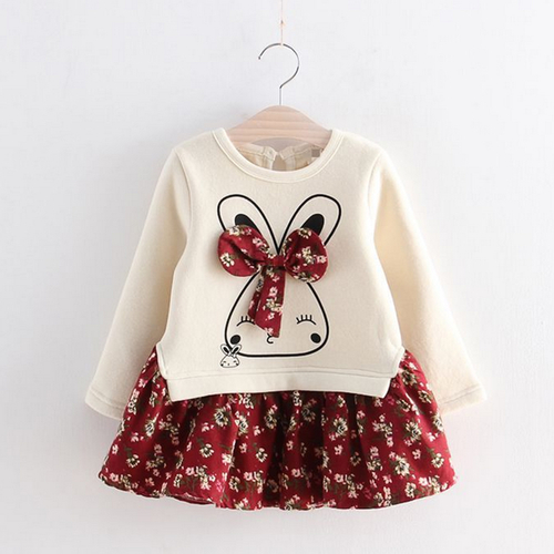 Girls Winter Autumn Girls Cute Rabbit Long Sleeve