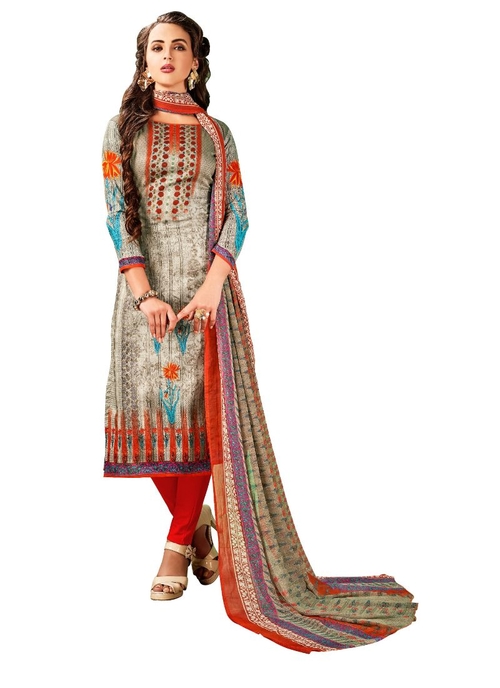 Generic Women's Cotton Salwar Material (Multi,