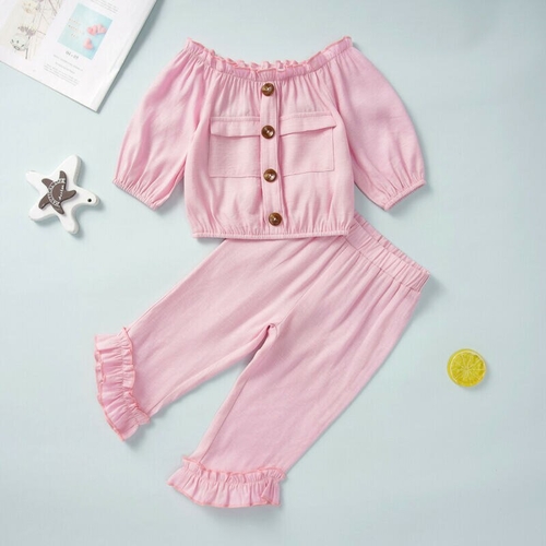 Pudcoco Autumn 2PCS Toddler kids Baby Girls Casual