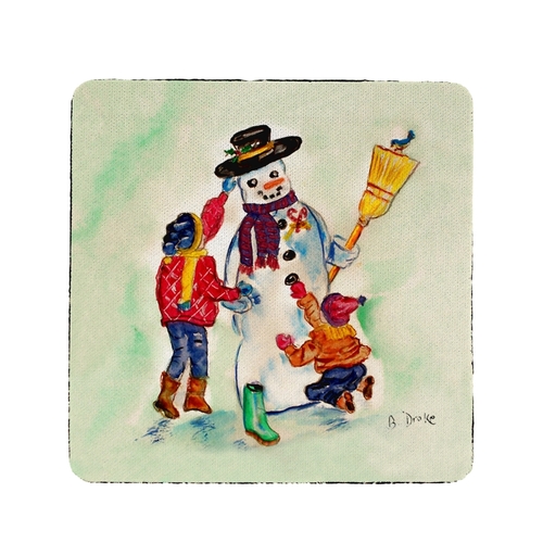 Betsy Drake CT903 Snowman Coaster - Set of 4