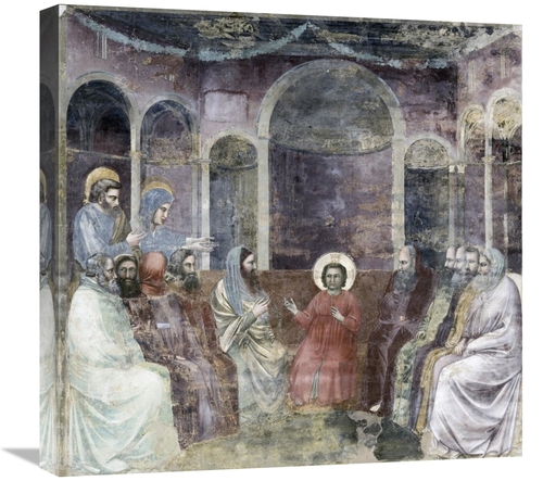 Global Gallery GCS-277713-22-142 22 in. Jesus Among the Doctors Art Pr