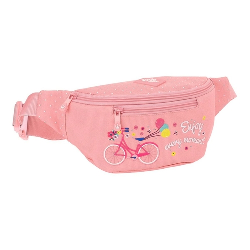 Belt Pouch Glow Lab Enjoy the ride Coral (23 x 12 x 9 cm)