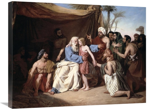 Global Gallery GCS-279871-30-142 30 in. Jacob Refusing to Let Benjamin