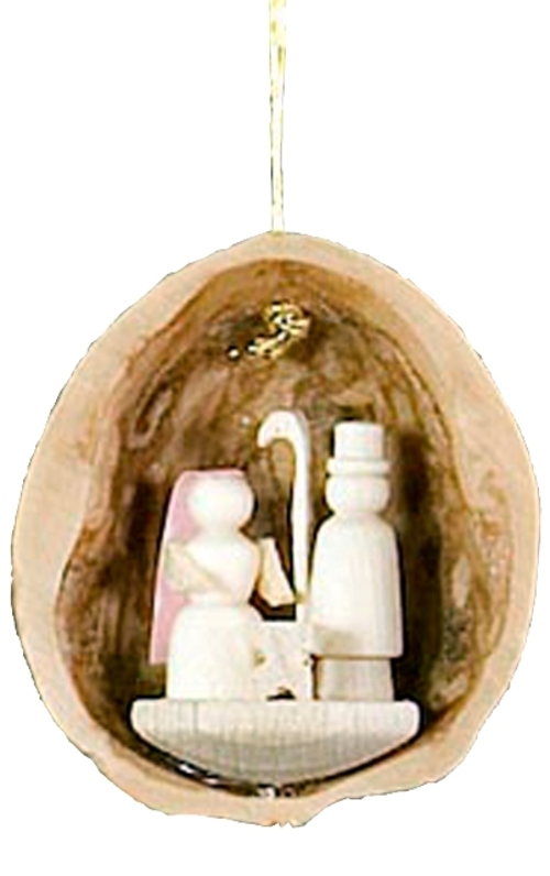 Alexander Taron 199-132 Dregeno Ornament - Nutshell with Nativity