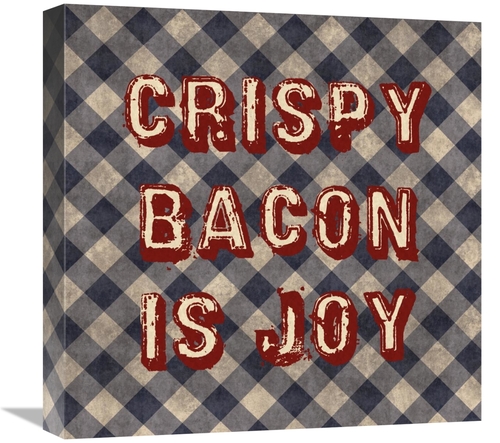 Global Gallery GCS-394025-1818-142 18 x 18 in. Crispy Bacon is Joy Art