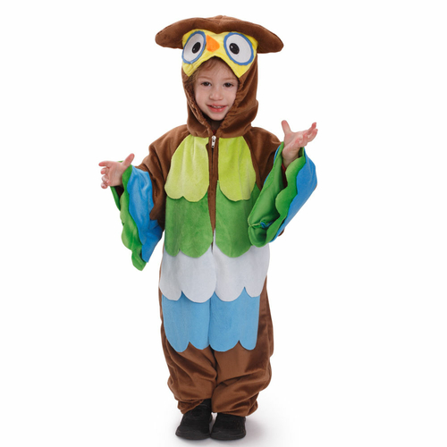 Dress Up America 872-T4 Hoo Hoo Owl Costume - Brown, Toddler 4