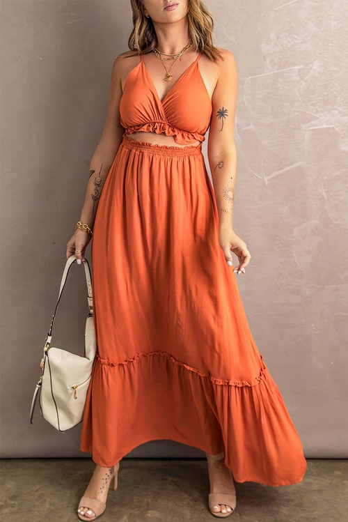 Spaghetti Strap Long Dress