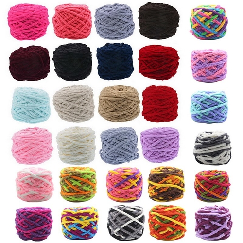 100g 1pc Soft Milk Cotton Yarn Colorful Dye Scarf