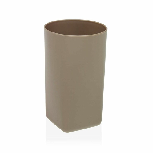 Toothbrush Holder Versa Kenai Beige polypropylene (7,2 x 11,9 x 7,2