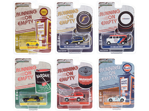 \Running on Empty\" 6 piece Set Series 11 1/64 Diecast Model Cars by