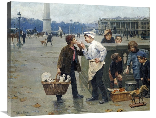 Global Gallery GCS-267857-36-142 36 in. The Little Traders Art Print -