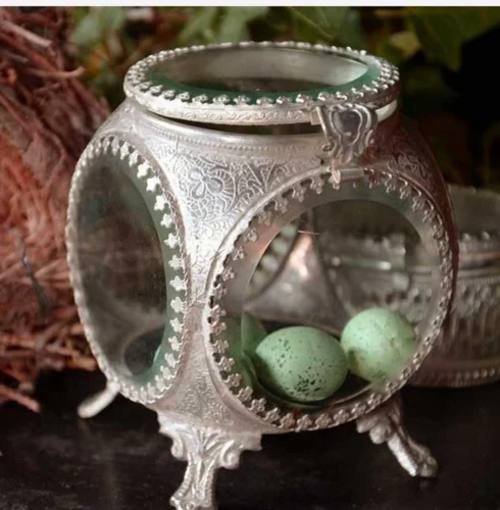 Round Glass Decorative Jar