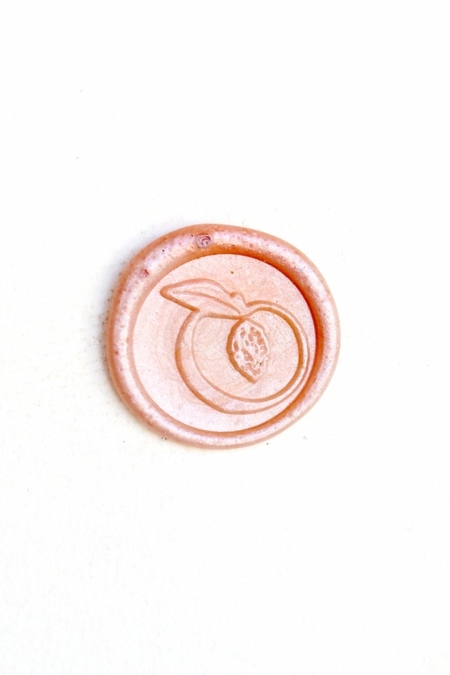 Peach wax seal Wax Seal Stamp/peach wedding wax seal Stamp