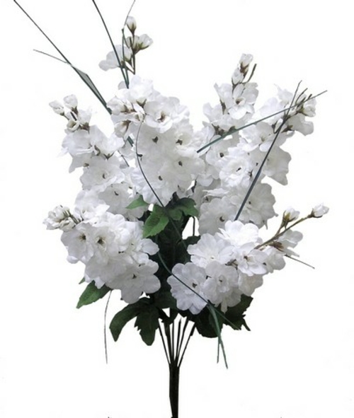 Admired by Nature GPB011-WHITE Artificial Full Blooming Delphinium Flo