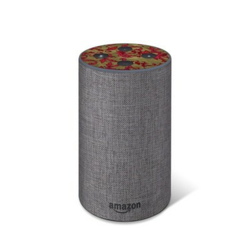 DecalGirl AECO7T-VSCARLET Amazon Echo 2017 Top Only Skin - Vintage Sca