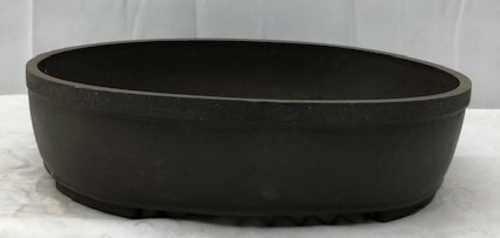 Brown Mica Bonsai Pot - Oval16.25" x 13.0" x 4.25"OD15.25" x 12.0" x