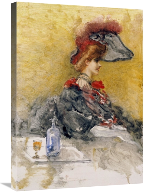 Global Gallery GCS-266837-30-142 30 in. The Red Feathered Hat Art Prin