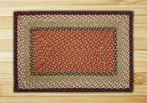 Earth Rugs 33-019 Burgundy-Mustard Rectangle Rug