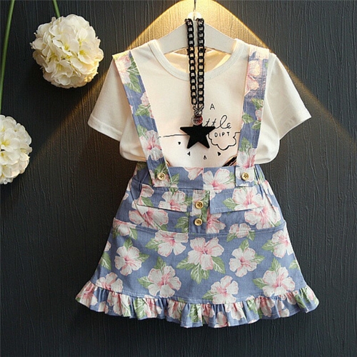 1-6Y Fashion Kids Baby Girl Clothes Sets Summer